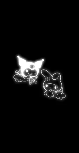 Kuromi And Melody Sanrio Characters Wallpaper