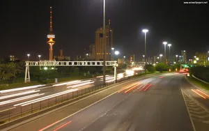 Kuwait Busy Road Wallpaper