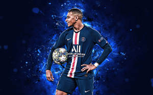 Kylian Mbappe 4k Digital Art Wallpaper