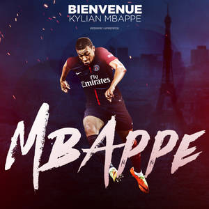 Kylian Mbappe Paris United Sign Wallpaper
