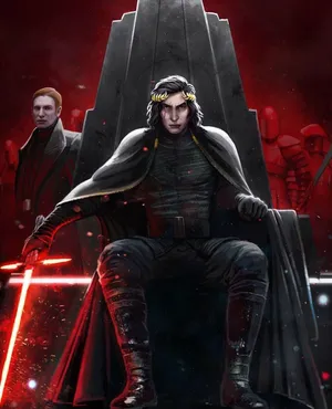 Kylo Ren In Throne Room Wallpaper