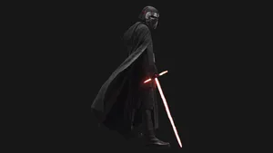 Kylo Ren Stands In The Light Amidst Darkness Wallpaper