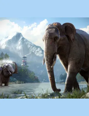 Kyrat's Elephants Far Cry 4 Hd Phone Wallpaper