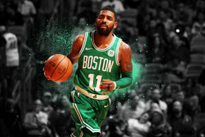 Kyrie Irving Boston Celtics Number Eleven Wallpaper