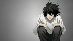 L Death Note Cover Wallpaper