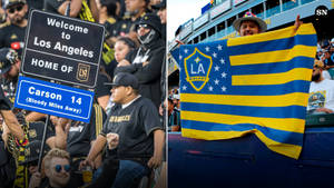 La Galaxy Soccer Club Fans Wallpaper