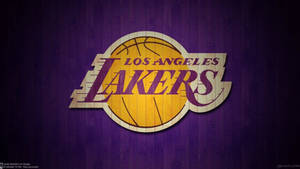La Lakers Horizontal Lines Pattern Wallpaper