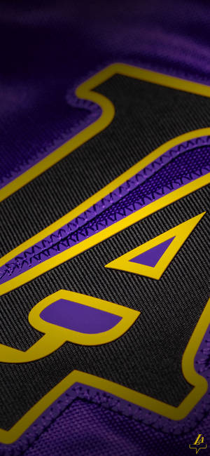 La Lakers Jersey Close-up Wallpaper