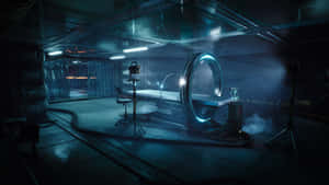 Laboratory Futuristic Mri Wallpaper