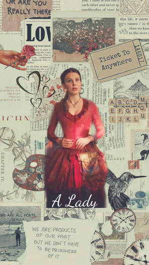 Lady Sherlock Holmes Scrapbook Wallpaper