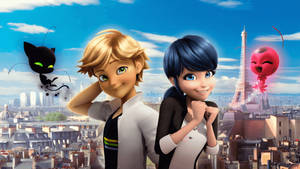 Ladybug And Cat Noir Adrien And Marinette Civilians Wallpaper