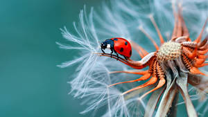 Ladybug Full Screen Desktop Wallpaper