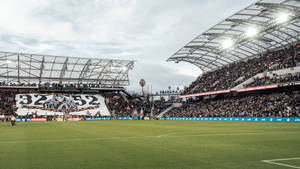 Lafc Crowds Gathered At Stadium Wallpaper