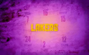 Lakers Hd Jersey Numbers Wallpaper