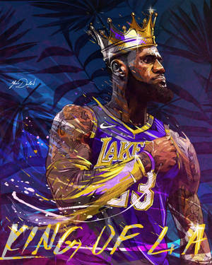 Lakers Lebron James King Of La Wallpaper
