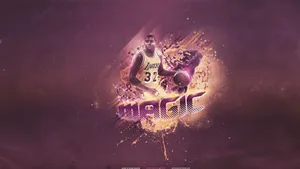 Lakers Magic Johnson Indigo Art Wallpaper