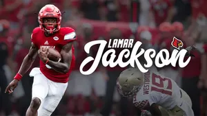 Lamar Jackson Cardinals Quarterback Wallpaper