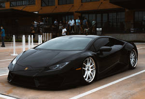 Lamborghini Huracán Black Sports Cars Wallpaper