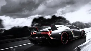 Lamborghini Veneno Live Car Wallpaper