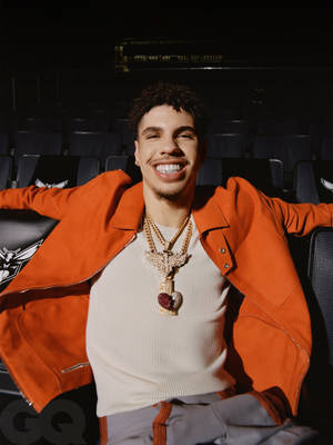 Lamelo Ball In Audience Chair Wallpaper