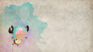 Landscape Blue Pink One Piece Chopper Wallpaper