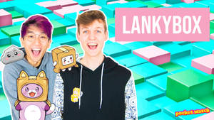Lankybox Adam And Justin With Plushies Wallpaper
