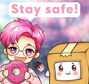 Lankybox Animated Justin And Boxy Wallpaper