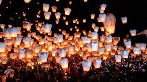 Lantern Festival In Taiwan Wallpaper