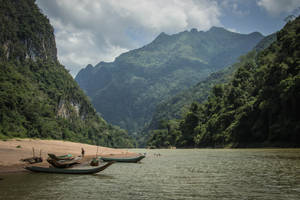 Laos Incredible Mekong River Wallpaper