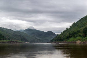 Laos Mekong Vast River Wallpaper