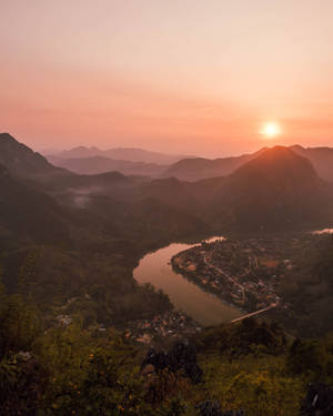 Laos Nong Khiaw River Wallpaper