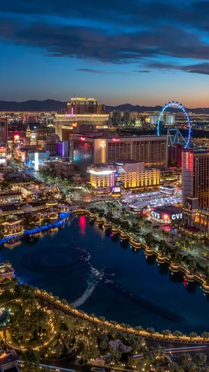 Las Vegas Skyline Phone Wallpaper