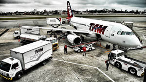 Latam Airlines Aircraft Maintenance Wallpaper