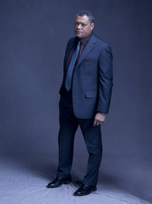 Laurence Fishburne Black Suit And Pants Wallpaper