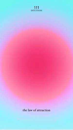 Law Of Attraction Blue Aura Aesthetic Wallpaper