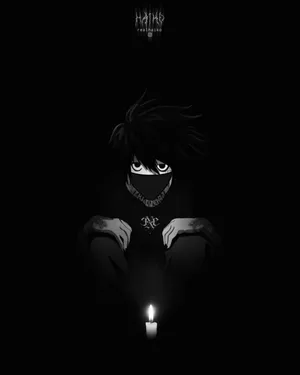 Lawliet Dark Death Note Phone Wallpaper