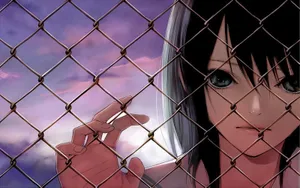 Layered Emotions: A Deep Dive Into A Sad, Dark Anime World Wallpaper