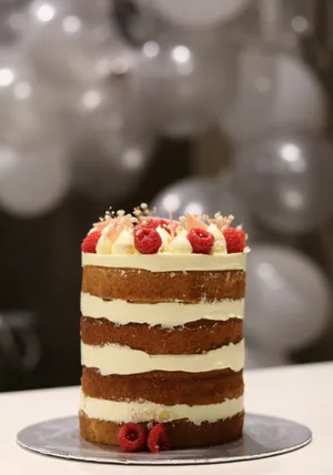 Layered Strawberry Cheesecake Pastry Wallpaper