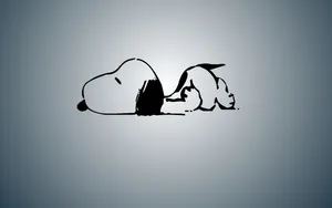 Lazy Snoopy On Floor Wallpaper