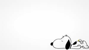 Lazy Snoopy Right Side Wallpaper