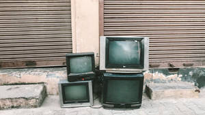 Lcd Tv Scraps Saving Environment Wallpaper