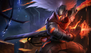 League Of Legends - A Character With A Sword Wallpaper