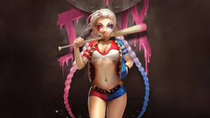 League Of Legends Harley Quinn Jinx Wallpaper