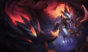 League Of Legends Shadowfire Kindred Wallpaper