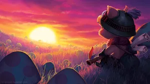 League Of Legends Teemo In Sunset Wallpaper