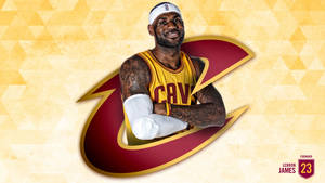 Lebron James Cool Pose Inside A Cavs C Wallpaper