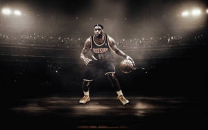 Lebron James Cool Under Spotlight Wallpaper