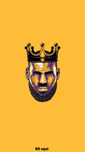 Lebron James Crown Vector Art Wallpaper