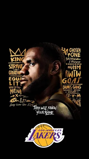 Lebron James Lakers Cover Art Wallpaper