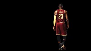 Lebron James Nba Jersey 23 Black Background Wallpaper